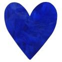 Anello cuore maxi blu