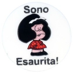 Anello Mafalda nero e rosso