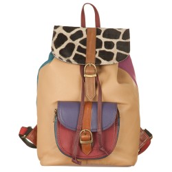 Zaino Backpack stampa-pelo Camm-viola-giraf