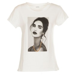 T-shirt donna con catena