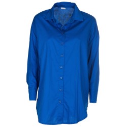 Camicia oversize bluette